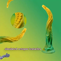 13.9in Simulated Realistic Long Octopus Alien Soft Suction Cup Dildo