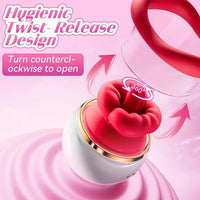 LCD Oral Sex Simulator Sucking & Licking Vibrator with Heating 3-in-1