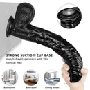 13in 10.23in Smoothly Curved Big Black Dildo Sex Toy For Adults
