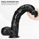 13in 10.23in Smoothly Curved Big Black Dildo Sex Toy For Adults