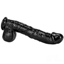 13in 10.23in Smoothly Curved Big Black Dildo Sex Toy For Adults