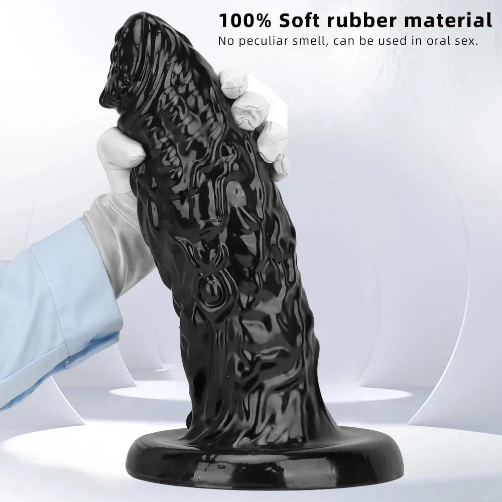 13in Alien PVC Black Long Simulation Super Large Penis Dragon Thick Dildo