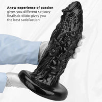 13in Alien PVC Black Long Simulation Super Large Penis Dragon Thick Dildo