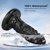 13in Alien PVC Black Long Simulation Super Large Penis Dragon Thick Dildo