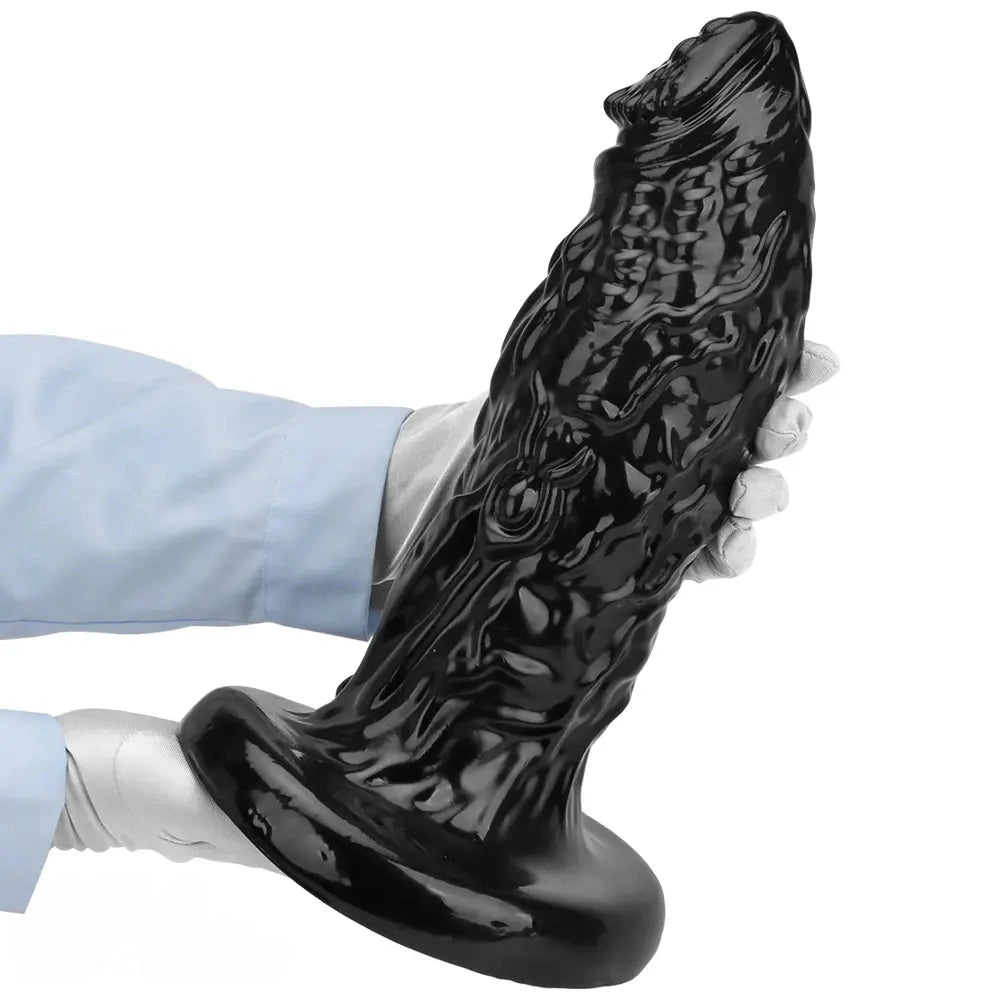 13in Alien PVC Black Long Simulation Super Large Penis Dragon Thick Dildo