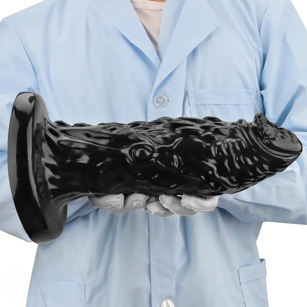 13in Alien PVC Black Long Simulation Super Large Penis Dragon Thick Dildo