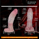 13in Dual Layer Silicone Long Huge Real Dildo For Anal Play Vagina G-spot