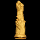 13in Golden Silicone Fist Large Prosthetic Arm Hand Dildo For Fist Play