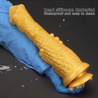 13in Golden Silicone Fist Large Prosthetic Arm Hand Dildo For Fist Play