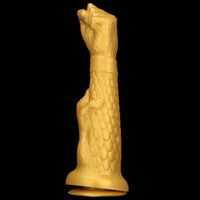 13in Golden Silicone Fist Large Prosthetic Arm Hand Dildo For Fist Play