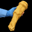 13in Golden Silicone Fist Large Prosthetic Arm Hand Dildo For Fist Play