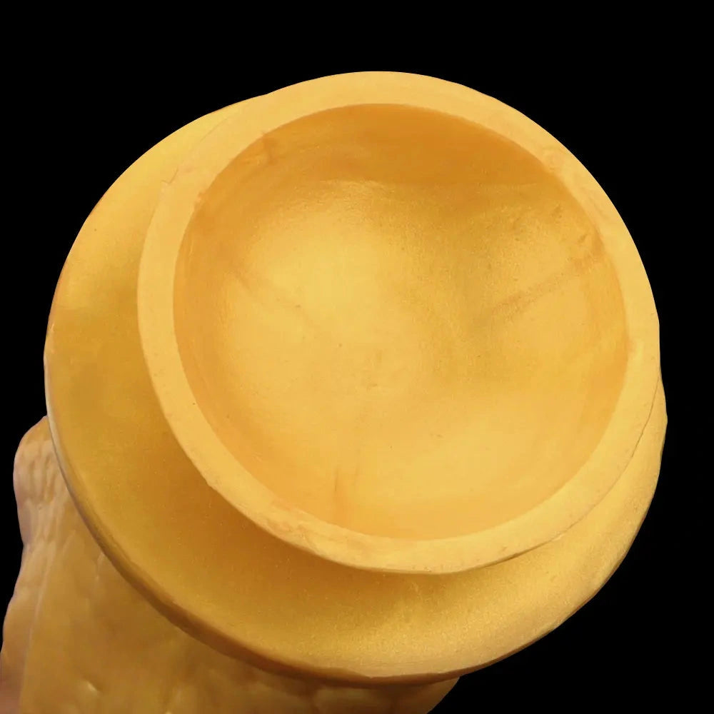 13in Golden Silicone Fist Large Prosthetic Arm Hand Dildo For Fist Play