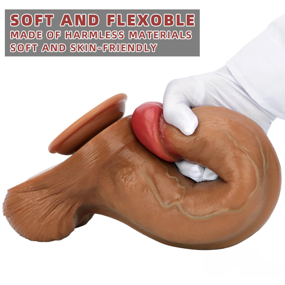 13in Huge Long Realistic Soft Silicone Cock Dildo For Women