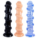 13in Long Spiral Huge Anal Dildo Anal Plug Female Male Sex Toy