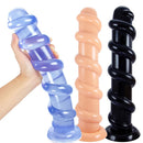 13in Long Spiral Huge Anal Dildo Anal Plug Female Male Sex Toy