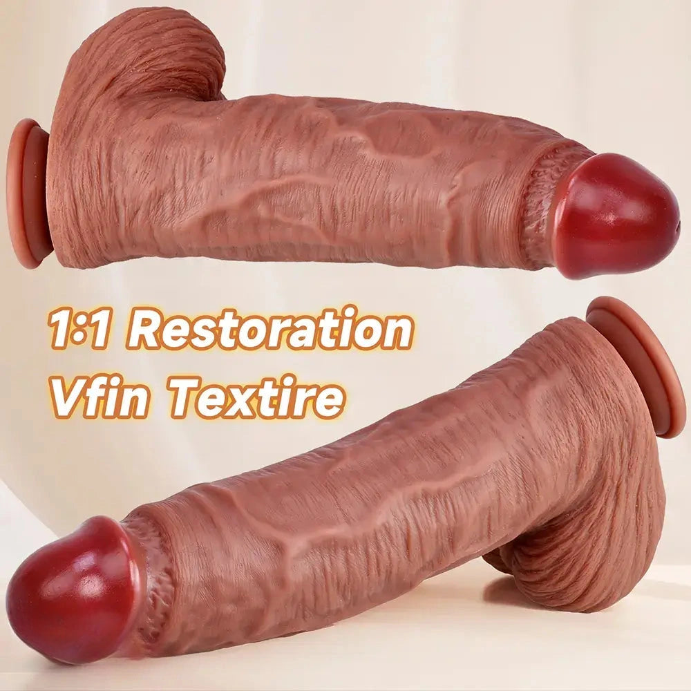 13in Super Real Huge Thick Silicone Dildo Couples Sexual Play Unisex Toy