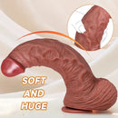 13in Super Real Huge Thick Silicone Dildo Couples Sexual Play Unisex Toy