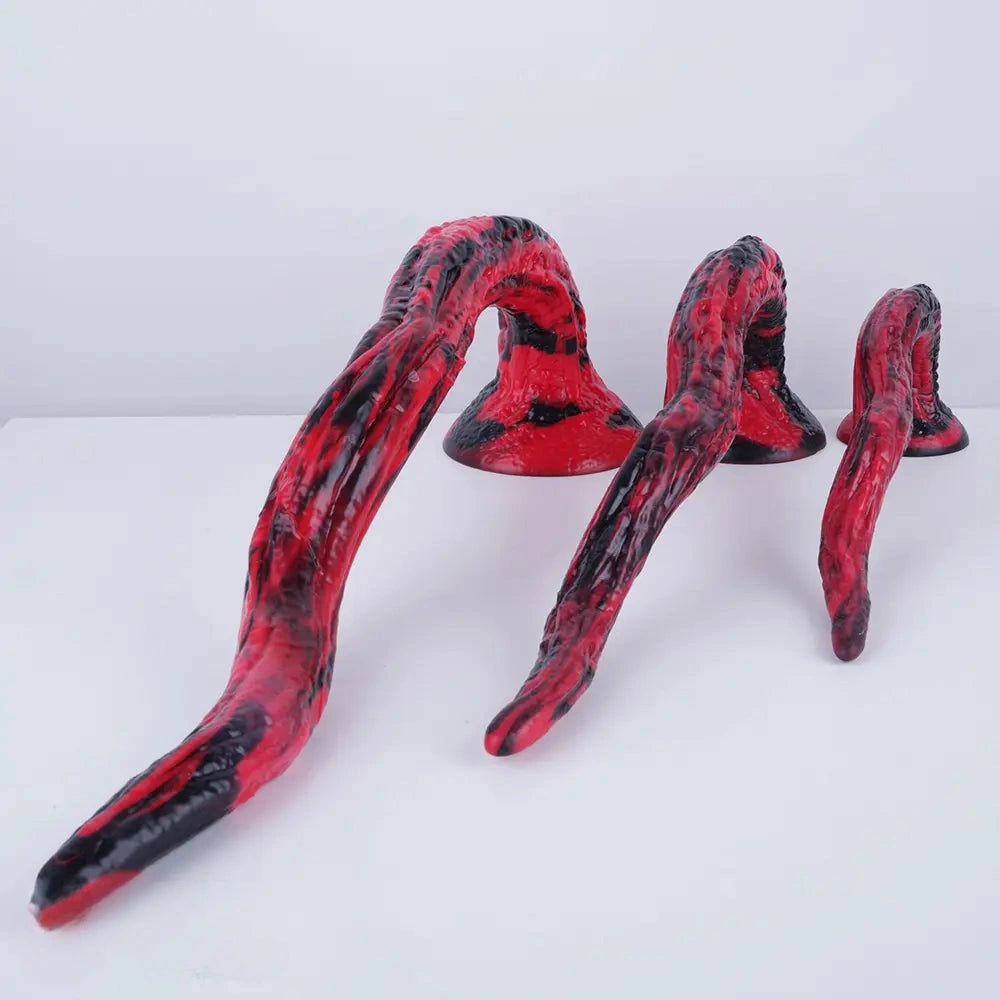 14.17in 17.91in 22.05in Super Long Big Tentacle Soft Silicone Dildo For Clit