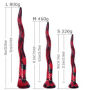14.17in 17.91in 22.05in Super Long Big Tentacle Soft Silicone Dildo For Clit