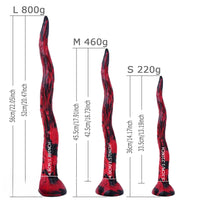 14.17in 17.91in 22.05in Super Long Big Tentacle Soft Silicone Dildo For Clit