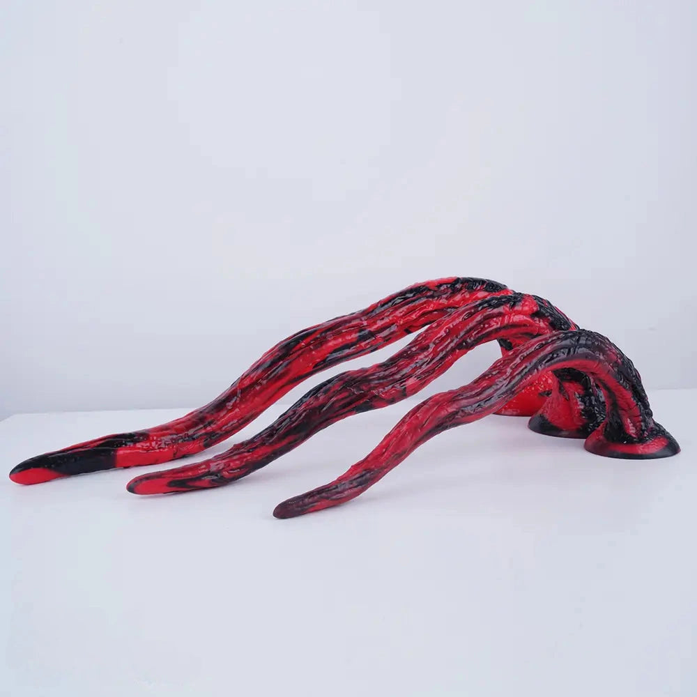 14.17in 17.91in 22.05in Super Long Big Tentacle Soft Silicone Dildo For Clit