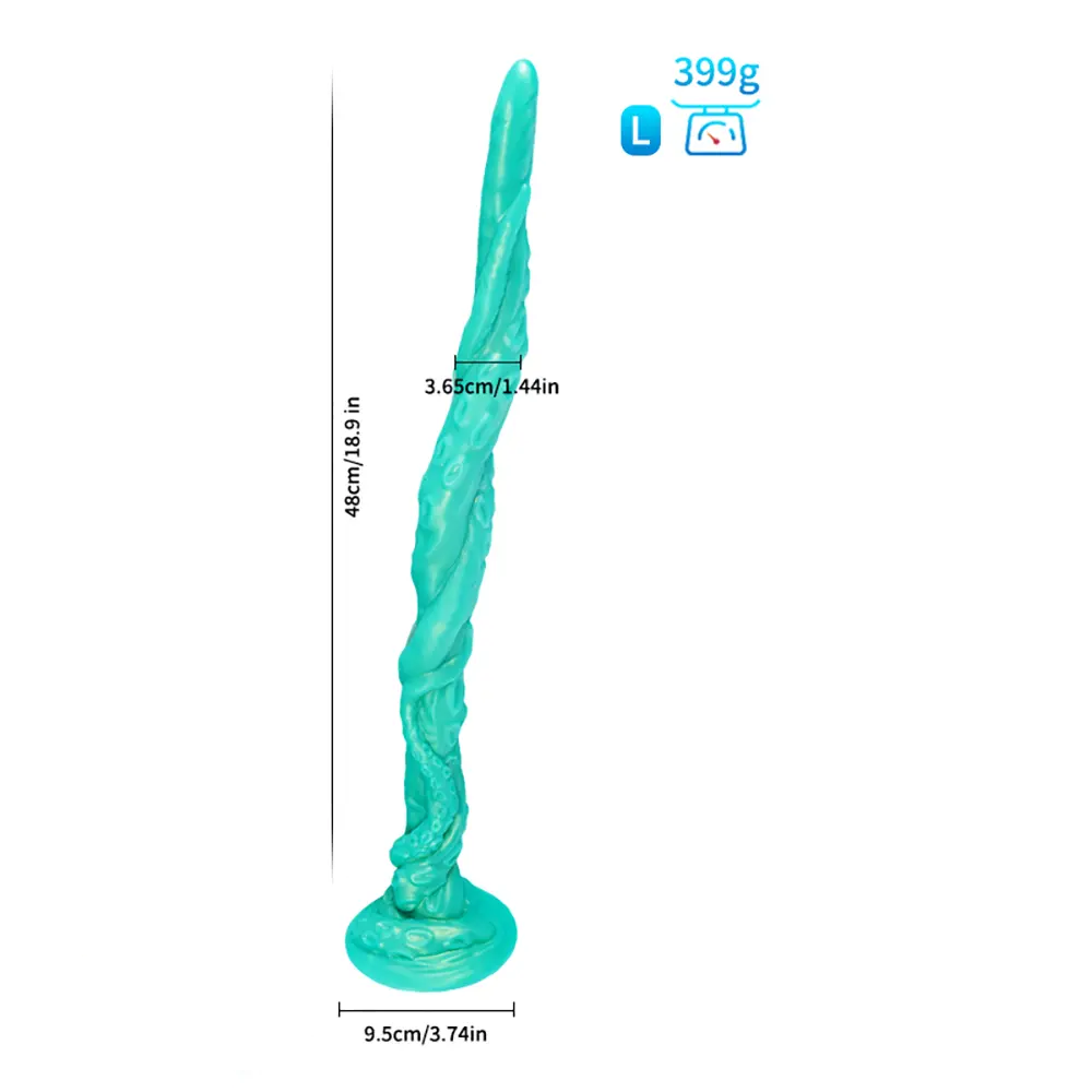 14.17in 18.9in Deepsea Tentacle Octopus Silicone Soft Big Long Dildo Cock