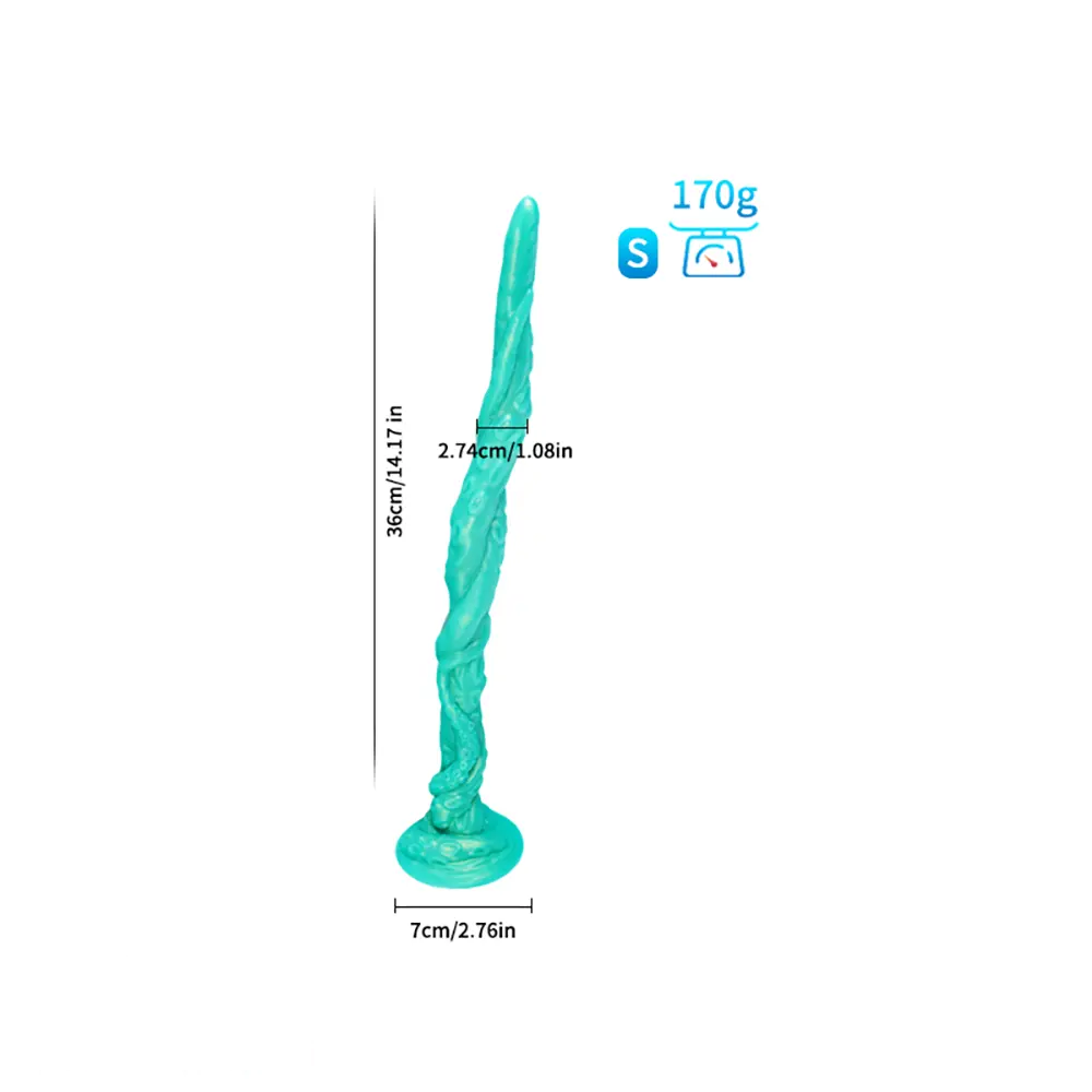 14.17in 18.9in Deepsea Tentacle Octopus Silicone Soft Big Long Dildo Cock