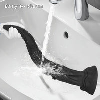 14.17in 19.3in 23.62in Long Huge Black Octopus Tentacle Silicone Soft Dildo