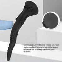 14.17in 19.3in 23.62in Long Huge Black Octopus Tentacle Silicone Soft Dildo
