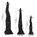 14.17in 19.3in 23.62in Long Huge Black Octopus Tentacle Silicone Soft Dildo