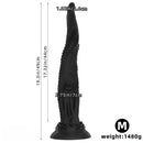 14.17in 19.3in 23.62in Long Huge Black Octopus Tentacle Silicone Soft Dildo