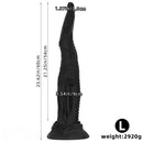 14.17in 19.3in 23.62in Long Huge Black Octopus Tentacle Silicone Soft Dildo
