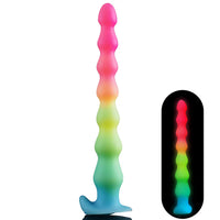 14.17in Long Beads Silicone Soft Luminous Dildo Adult Pleasure Sex Toy