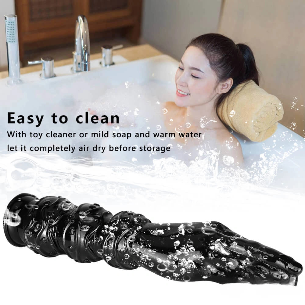 14.17in Real Lifelike Thick Big Black Hands Dildo With Fist For Sex