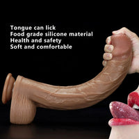 14.17in Soft Long Big Silicone Dual Layer Dildo For Women Men