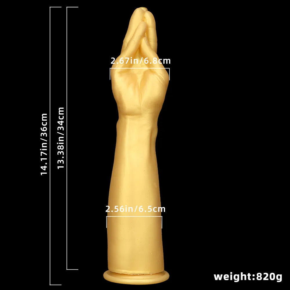 14.17in Super Big Long Soft BDSM Hands Dildo For Fisting Masturbation