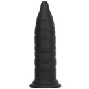 14.37in Fantasy Long Big Silicone Soft Black Dildo Butt Plug For Sex