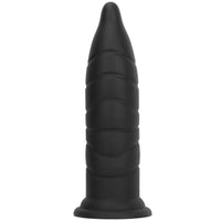 14.37in Fantasy Long Big Silicone Soft Black Dildo Butt Plug For Sex