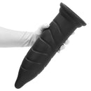 14.37in Fantasy Long Big Silicone Soft Black Dildo Butt Plug For Sex