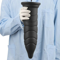 14.37in Fantasy Long Big Silicone Soft Black Dildo Butt Plug For Sex