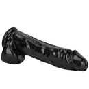 14.37in Large Thick Black Dildo For Anal Vaginal Expansion With Sucker