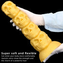 14.37in Premium Large Soft Long Fantasy Silicone Scary Skull Dildo