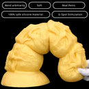 14.37in Premium Large Soft Long Fantasy Silicone Scary Skull Dildo