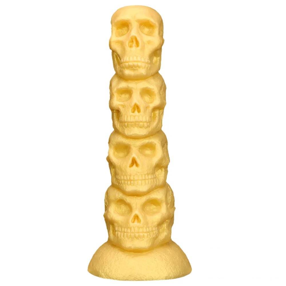 14.37in Premium Large Soft Long Fantasy Silicone Scary Skull Dildo