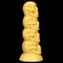 14.37in Premium Large Soft Long Fantasy Silicone Scary Skull Dildo