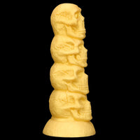 14.37in Premium Large Soft Long Fantasy Silicone Scary Skull Dildo