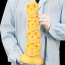 14.37in Premium Large Soft Long Fantasy Silicone Scary Skull Dildo