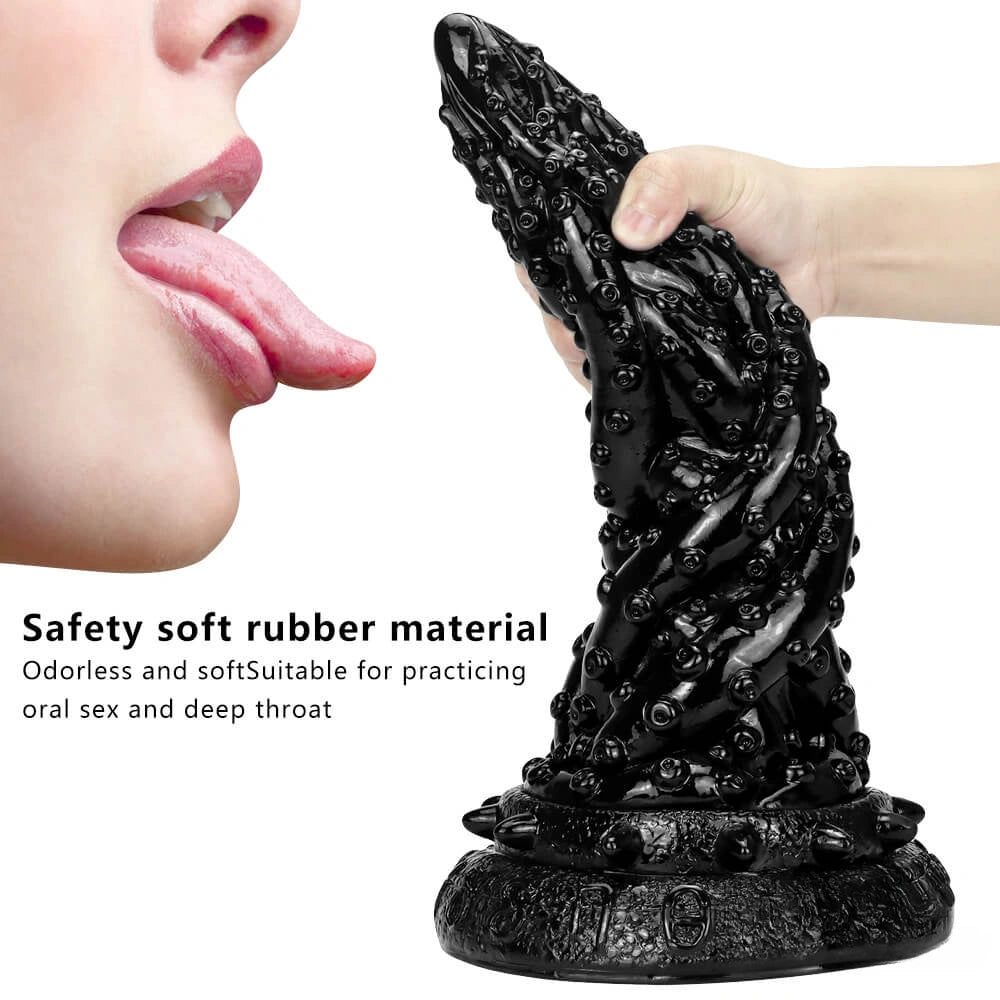 14.37in Super Thick Huge Dildo Fantasy Penis Sex Toy With Sucker