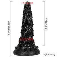 14.37in Super Thick Huge Dildo Fantasy Penis Sex Toy With Sucker