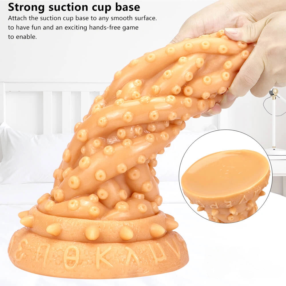 14.37in Super Thick Huge Dildo Fantasy Penis Sex Toy With Sucker